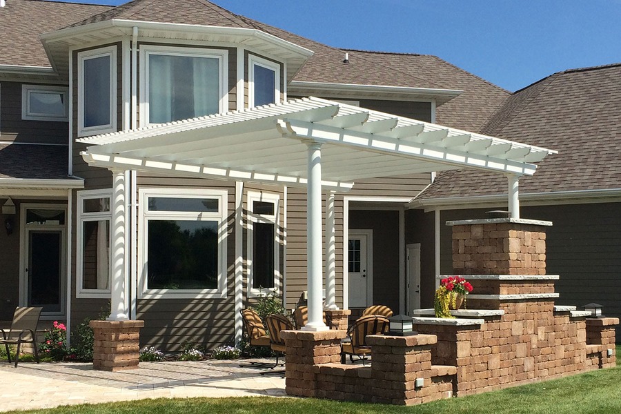 Aluminum Freestanding Pergola (Generic - Non-Site-Specific) example