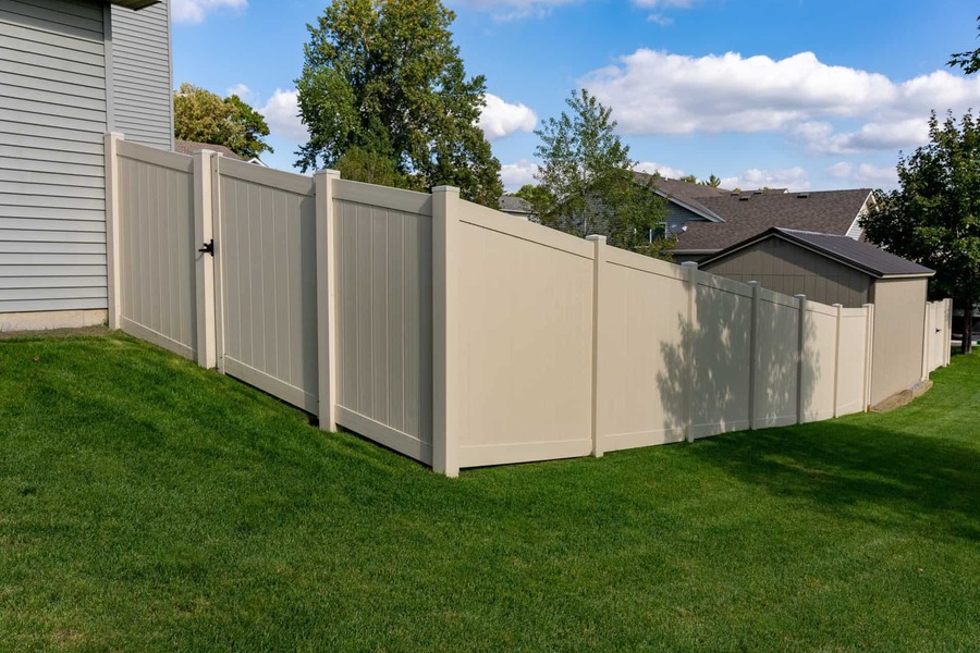 PVC Fence and Swing Gate example